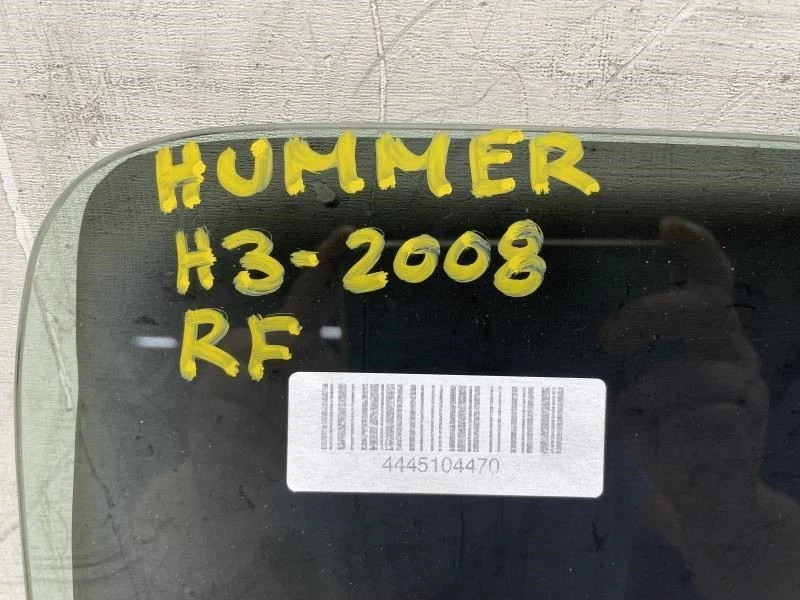 Hummer H3 2008 puerta del lado del pasajero delantero derecho vidrio OEM+ Foto 2 de 4