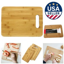 Elegant Eco-Friendly Bamboo Cutting Board, 12.5x9.5 Inches - Sustainable Kitchen