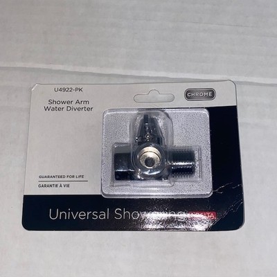Delta U4922-PK Shower Arm Water Diverter Chrome New