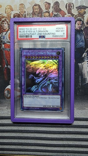 Blue Eyes Ultimate Dragon GFP2-EN181 Ghost Rare 1st Edition Yugioh PSA 8 *511