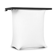 Vonyx DBE100 Mobile DJ Deck Stand with Scrim Cover & Carry Bag - Compact Folding