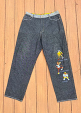Vintage Platinum FUBU Fat Albert Dark Wash Jeans 90s