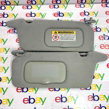 2001 - 2005 Honda Civic Sun Visors Set Pair Driver Passenger Cloth Gray 02 03 04