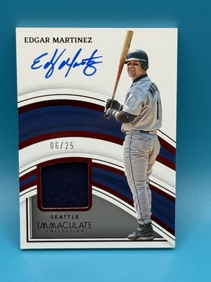 2023 Panini Immaculate Collection Autographed Materials Edgar Martinez /25