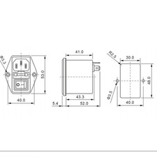 IEC Compliant 250V AC For EMI Power Filter Suitable for Office Equipment