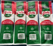 4 GALLO ITALIAN DRY SALAME Family Size Salami 13 oz ea x 4 FRESHEST April 2026