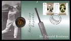1997 Australian Legends - Don Bradman - FDC & Coin - 23 Jan 1997 Bowral NSW