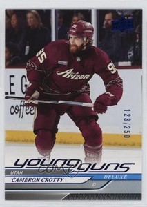 2024-25 Upper Deck Series 1 Young Guns Deluxe /250 Cameron Crotty #238 Rookie RC