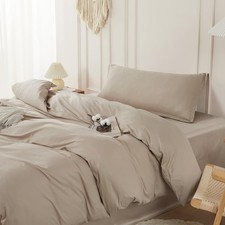 Duvet Cover Set Twin Size 100 Cotton, Soft Bedding Comforter Cover Organic with
