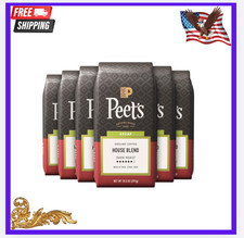New Dark Roast Decaf Ground Coffee Arabica House Blend 6-Pack 63oz 2.76 per pound