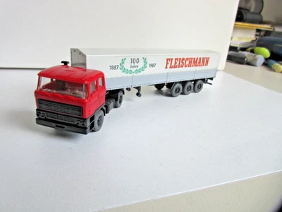 Wiking 1:87 DAF Pritschensattelzug 100 Jahre FLEISCHMANN !!! - Bild 1 von 4