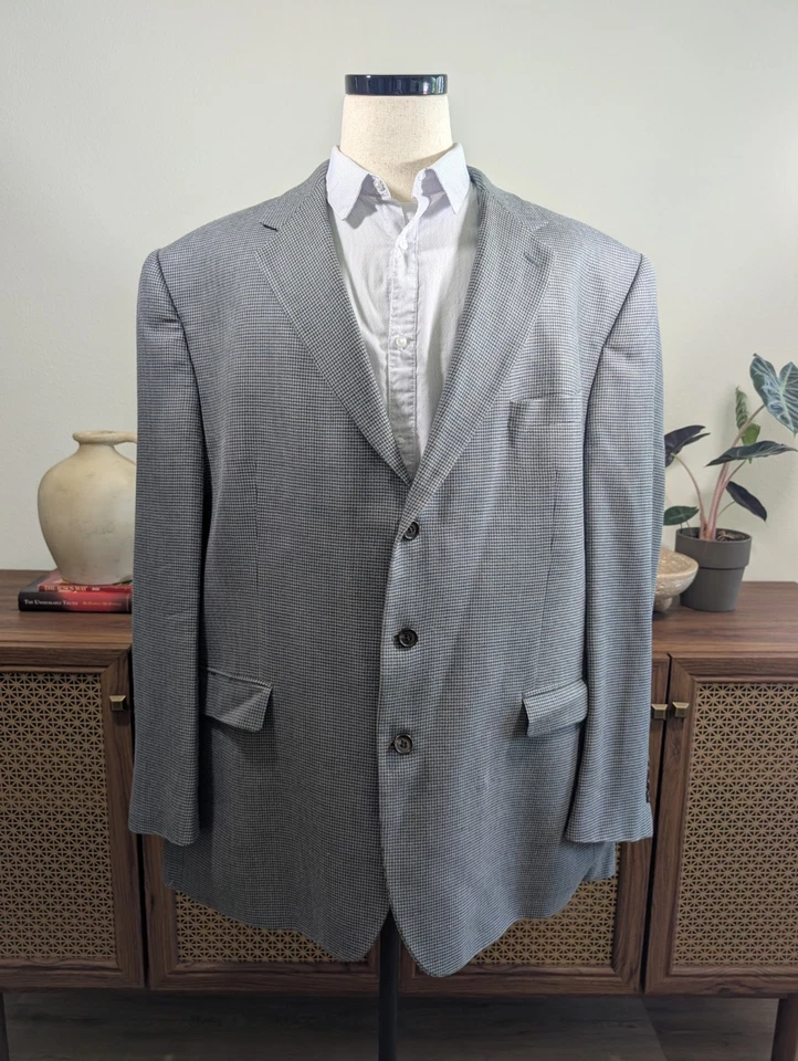 Ralph Ralph Lauren Etiqueta Negra Para Hombre 52R Gris A MEDIDA Blazer Abrigo Deportivo Chaqueta Foto 3 de 4