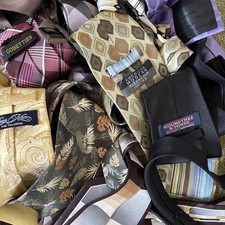 Silk Neck Ties Tie Lot Of 16 Most Designer Craft Reseller Bulk