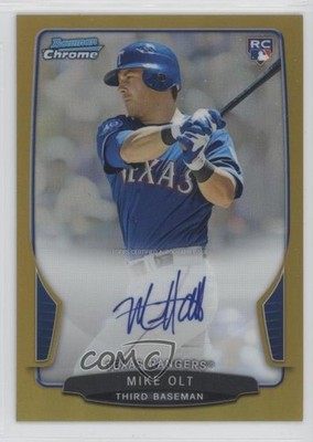 2013 Bowman Chrome Rookie Gold Refractor 5/50 Mike Olt #RA-MO Auto RC 00ma