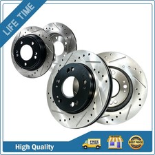 Front Rear Drilled Rotors For Chrysler Sebring Mitsubishi Eclipse 1995 1996 1997 Front Rear Drilled Rotors For Chrysler Sebring Mitsubishi Eclipse 1995 1996 1997