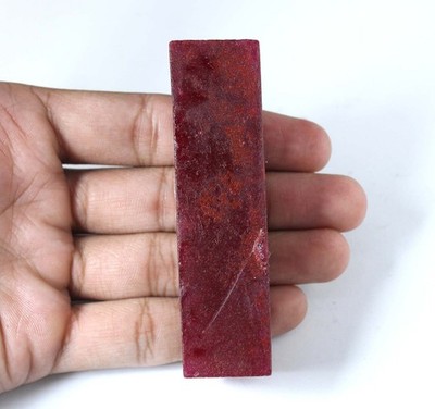 AGI Zertifizierter Natürlicher Rot Rubin 443.95 Ct Roh-Stein Scheibe Mineral