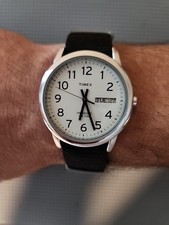 Men's Timex Weekender Day Date Indiglo Quartz Watch! New Battery & Maratac Band!