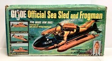 Vintage 1966 G.I. JOE Official Sea Sled and Frogman Toy Sea Sled In Box