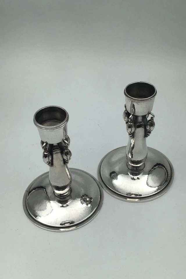 Candelabros Magnolia Georg Jensen Plata de Ley Nº 2 (1925-1933) (2) Foto 2 de 4