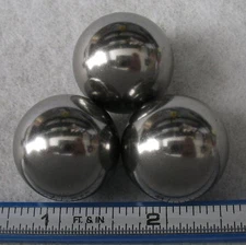 Three 1 Inch Monkey Fist Tactical Core  Steel Balls  Machinable Drillable Steel