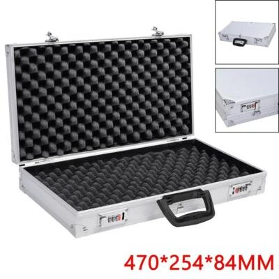 Aluminium Boxs Secured Pistol Gun Cases Storage Lockable Flight Case Foam Tool