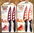 (2) 2 PacksCopper Knife Never Needs Sharpening Stainless Steel 5.5" Blade 9.75" — photo 1