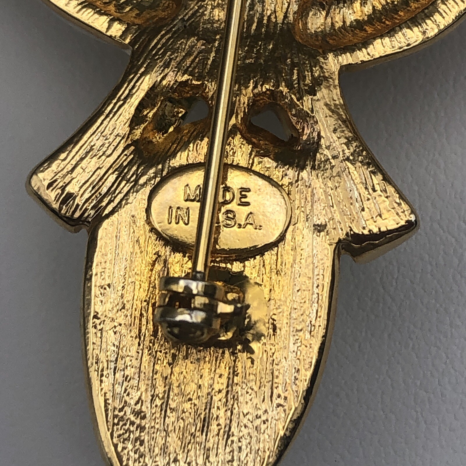 Vintage Kenneth Jay LANE KJL Brooch Gripoix Resin… - image 6