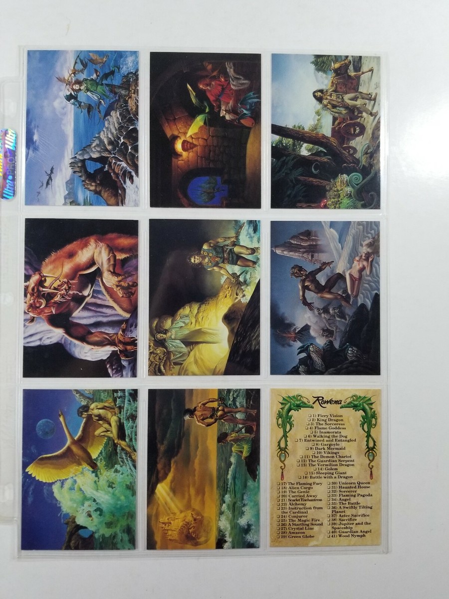 ROWENA FANTASY ART TRADING CARDS 1993 - 90 Card Set w/ Box