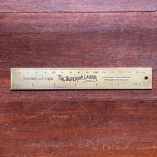 THE SUPERIOR LABOR TSL Solid Brass Ruler BG0017 15cm 5.9in