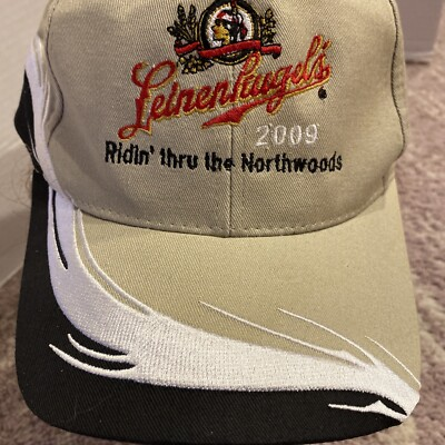 #ad #ad Leinenkugals Beer Hat 2009 Ridin’ Thru Northwoods Wisconsin Cap Tree Flame EUC $17.28