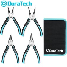 Duratech 4pc Snap Ring Pliers Set 7 Internal External Circlip Pliers Heavy Duty Duratech 4pc Snap Ring Pliers Set 7 Internal External Circlip Pliers Heavy Duty