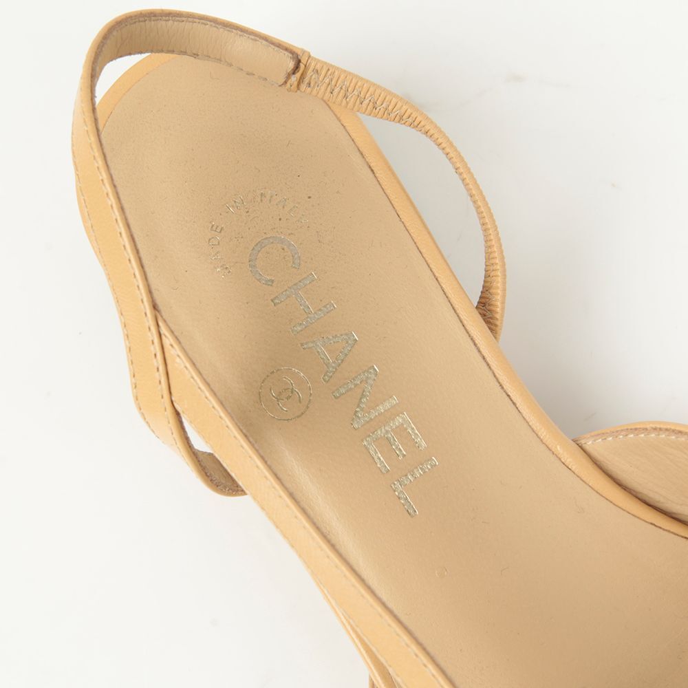 CHANEL Two-Tone Slingback Sandals Size 36.5 G31319 | eBay CHANEL Two-Tone Slingback Sandals Size 36.5 G31319 | eBay