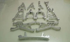CNC alloy front + rear suspension arm set for baja 5b 5t 5sc 1/5 rc car