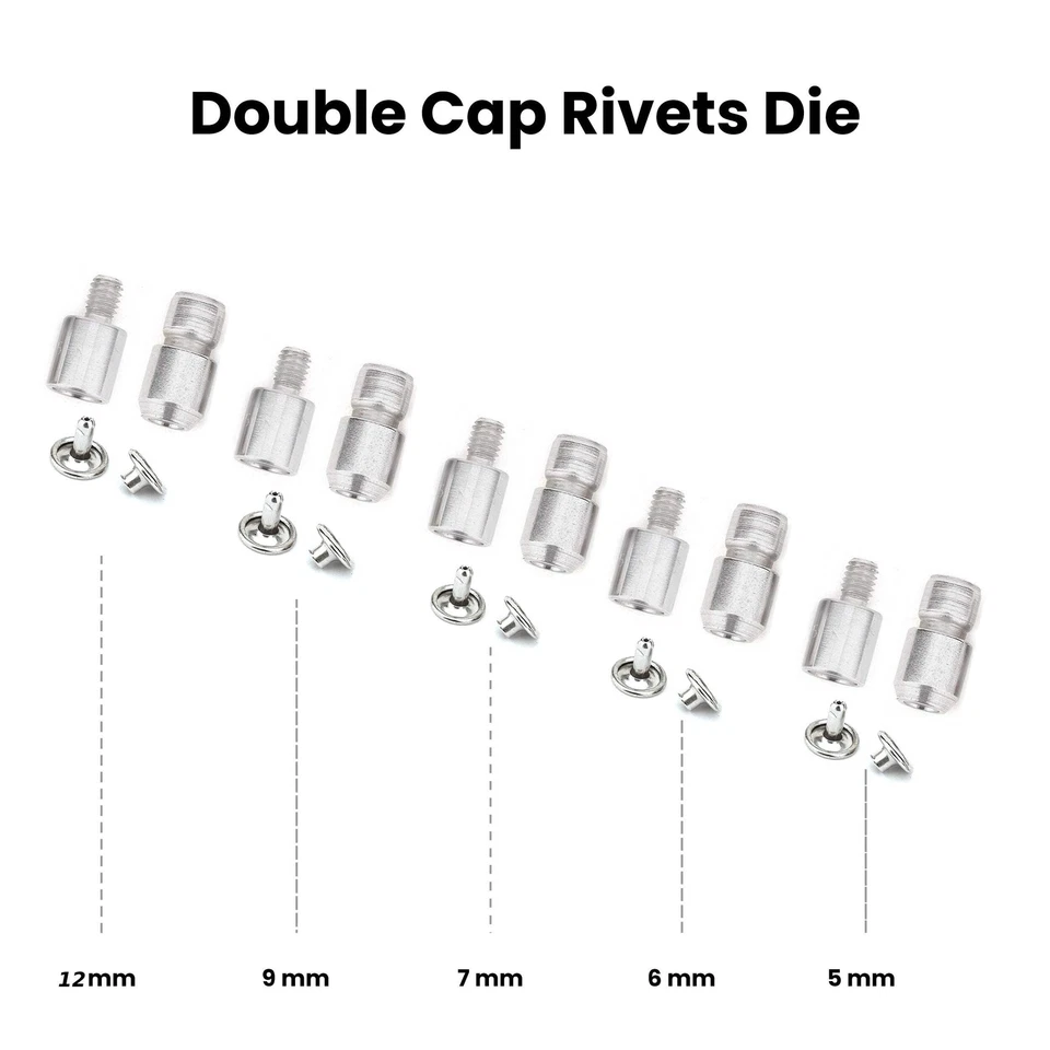 Snap Button Fastener, Rivet, Eyelet, Grommet Hand Press Machine with Setting Die - Image 3 of 4