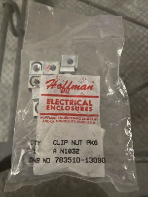 NVENT HOFFMAN AN1032 Clip Nut Package,#10-32,Steel Quantity: 20 *FREE SHIPPING*