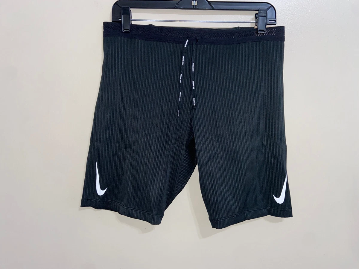 Men's Nike Aeroswift Half Tights Racing Shorts Black Size L DM4622-010