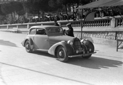 Mrs A C Lace Miss A Johnson, Talbot-Darracq 1938 Motor Racing Old Photo