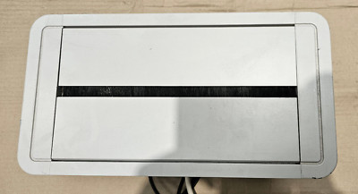 Tisch/Boden Kabelbox (2xSteckdosen/Cat 6 mit HDMI und VGA)