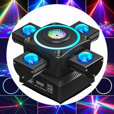 140W 4 Arms Moving Head Light RGBW Laser Stage Lighting DJ Disco Club Show DMX