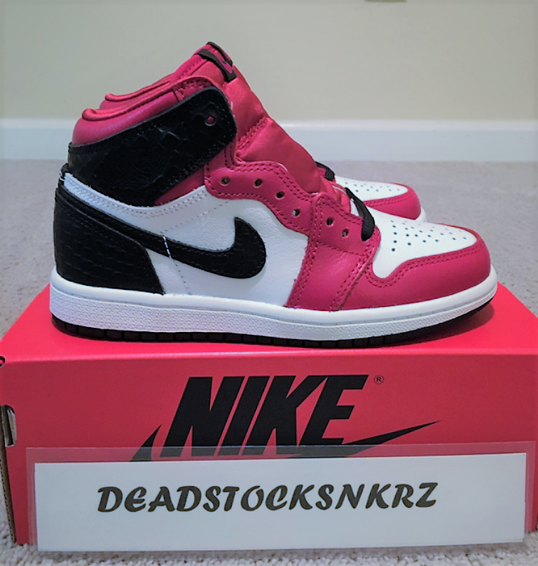 Nike Air Jordan 1 Retro High OG PS Satin Snakeskin Chicago 