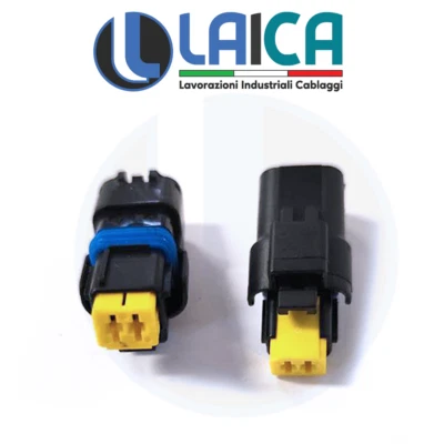 211PC022S0049 CONNETTORE 2 POLI PIN TENUTA STAGNA SICMA DELPHI AUTO MOTO 1 PZ