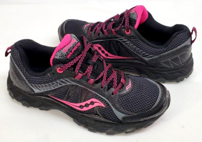 Saucony Grid Eclipse TR3 Black Pink Trail Running Shoes  display picture 1