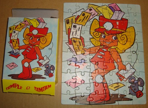 TEMPLE E TAM-TAM PUZZLE 60 PEZZI S.I.D.I.S. SRL ANNI '80  - Afbeelding 1 van 8