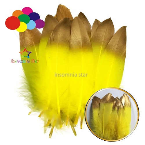 10Pcs/lot Goose Feathers for Crafts Jewelry Making DIY Plumas Wedding Decoration - Picture 22 of 39