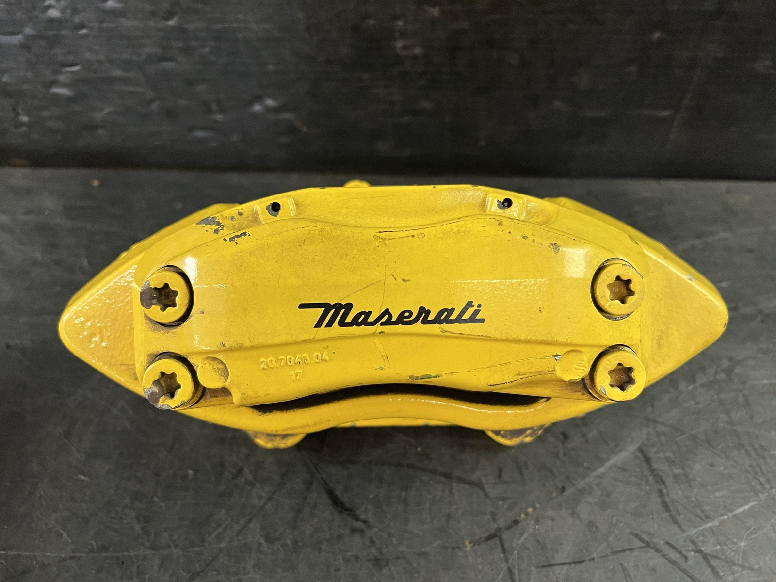 08-16 MASERATI GRANTURISMO FRONT REAR LEFT RIGHT YELLOW BRAKE CALIPERS 20833300
