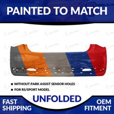 New Painted 2011-2016 Chevrolet Cruze Rssport Rear Bumper Without Sensor Holes