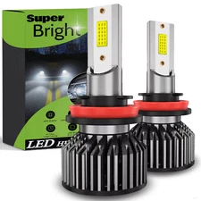 H11 LED Headlight Super Bright Bulbs 8000K Kit White 330000LM High/Low Beam