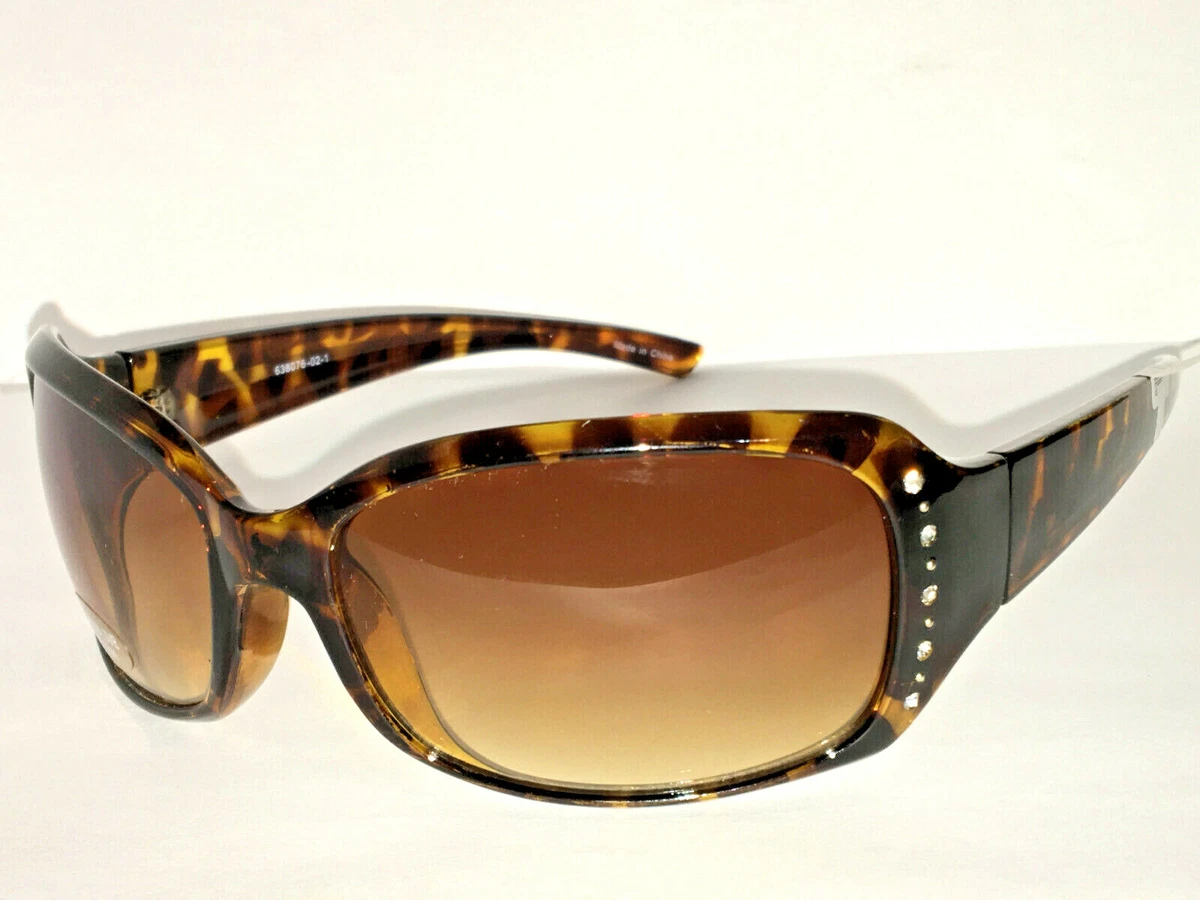 OLD NAVY Womens SUNGLASSES Brown W Crystal Jewels BROWN TORTOISE