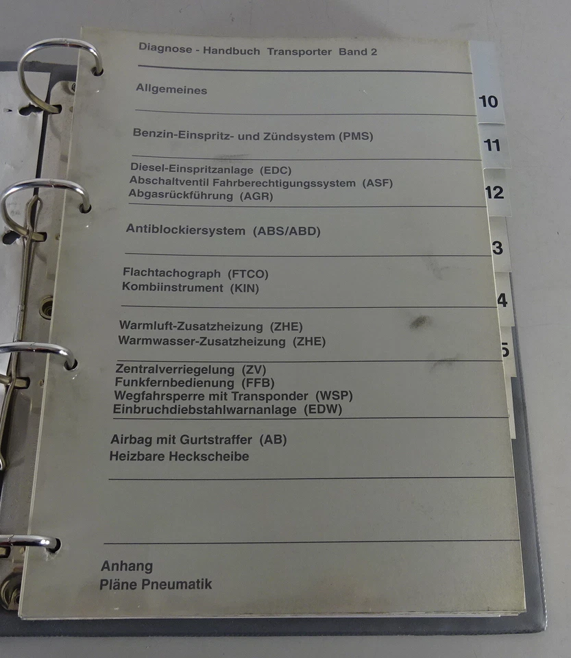 Werkstatthandbuch Mercedes-Benz Sprinter W 901-905 Diagnose Band 2 Stand 1995 - Bild 2 von 4