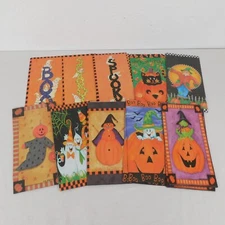 18 Halloween Treat Bags Paper Suzi Skoglund Scary Boo Spooky Pumpkin Ghost Cat